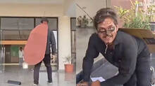 social-activist-stages-cockroach-costume-protest-at-mathura-municipal-corporation-office
