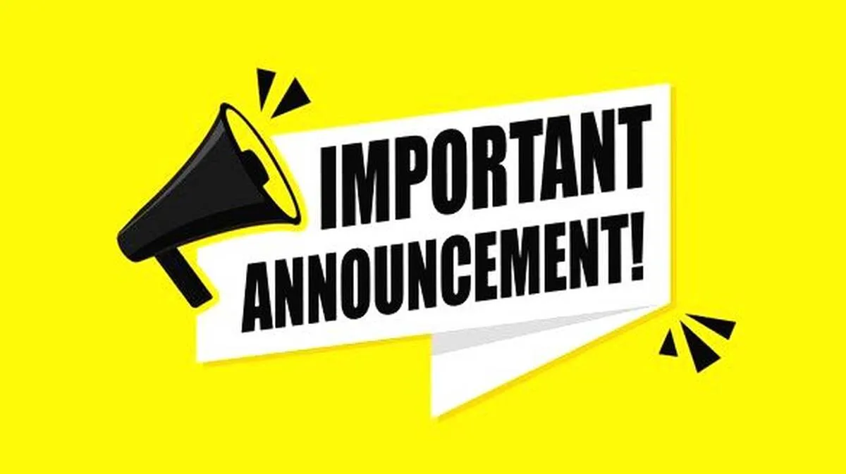 announcement announcement