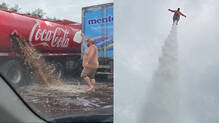 coca-cola-mentos-truck-ai-generated-viral-video-man-flies