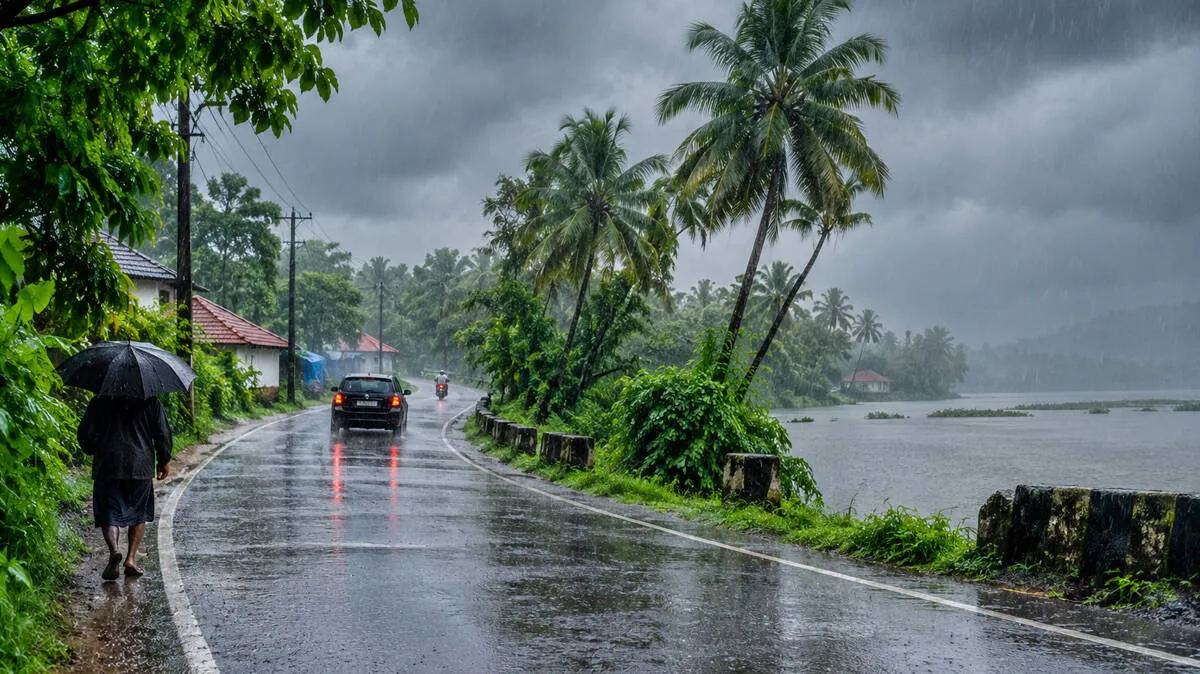 ന്യൂനമർദ്ദ പാത്തിയും ചക്രവാതച്ചുഴിയും; സംസ്ഥാനത്ത് ശക്തമായ മഴ തുടരും, നാല് ജില്ലകളിൽ മുന്നറിയിപ്പ്