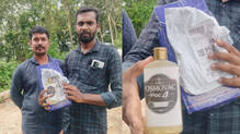 online-order-led-light-urine-filled-liquor-bottle-pathanamthitta