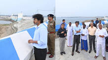 cm-vijay-inspects-chennai-reservoir-warns-against-repeat-of-2015-floods
